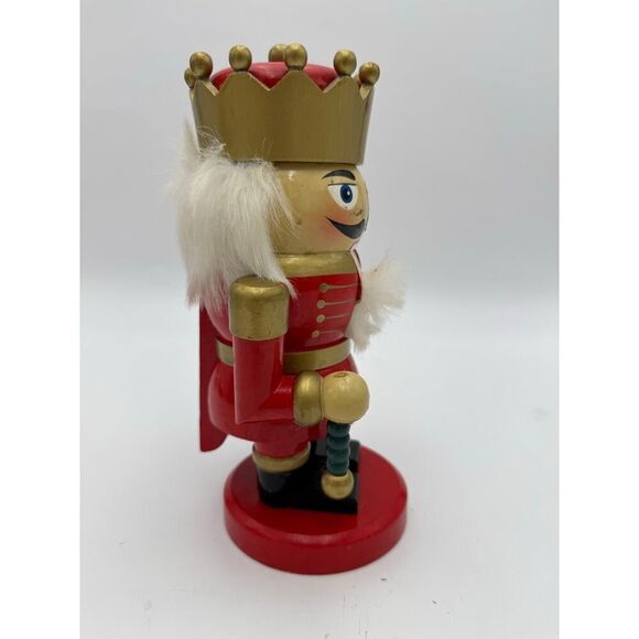 Traditional Wooden Nutcracker King Figurine -‎ Festive Holiday Decor - Picture 2 of 10